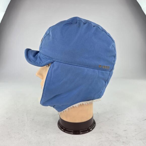 Fjallraven G-1000 Singi Field Earflap Hats Size M Blue Sherpa Winter Beanie - Picture 4 of 12
